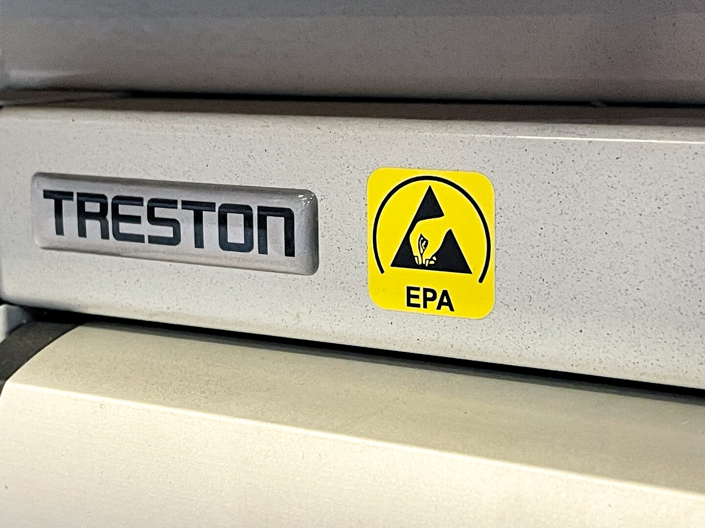Close up of ESD paint